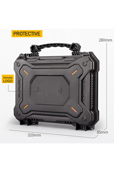 Choice GB-51-black Hard Shell Tool Box Camera Protective Case Equipment Water...