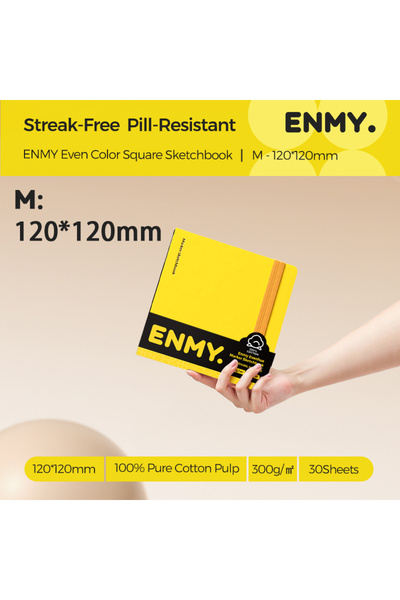 Choice1 120x120mm 30pcs ENMY Cotton Fiber Watercolor Paper 300g/㎡ Acrylic Mar...
