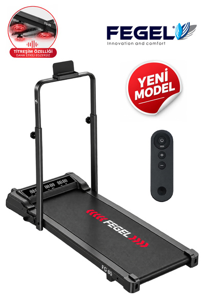 Fegel Comfort FG-80 2 HP Motorlu Katlanabilir Titreşimli Koşu ve Yürüyüş Band...