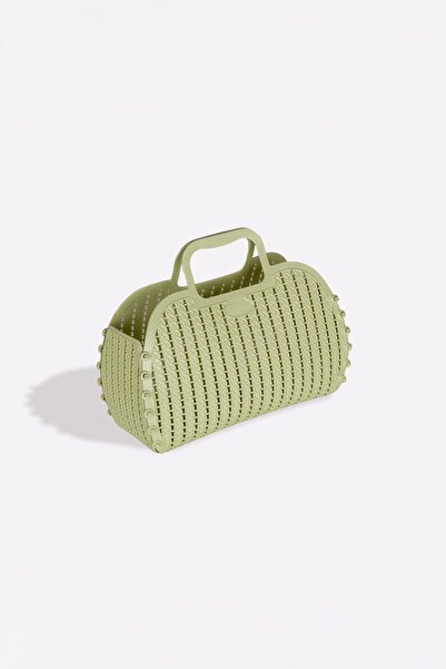 Aykasa 221026 Lime Cream Katlanabilir Plaj Çantası
