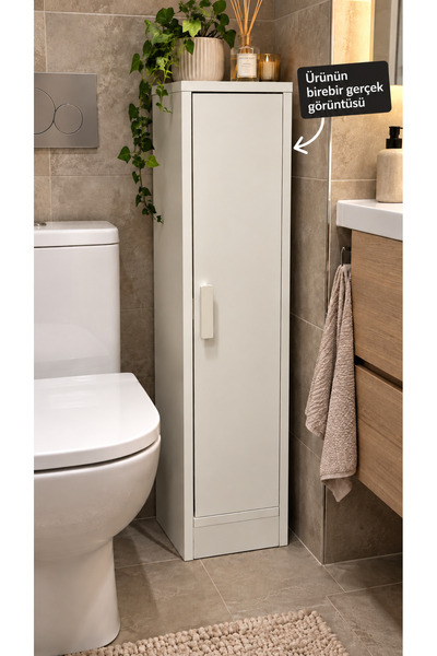 Gafhaus Banyo içi Dar Alanlara Uygun Kapaklı WC ve Banyo Organizeri