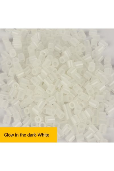 Choice 500pcs Glow-in-the-Dark Fuse Beads - 500pcs, White Colors, 5mm Ironing...