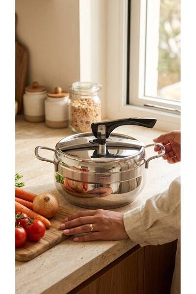 Cooker Lara 4 Litre İndüksiyon Uyumlu Düdüklü Tencere CKR2921