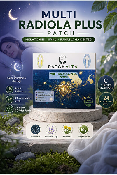 Patchvita Multi Radiola Plus Patch-Melatonin ve Uyku Destek Bandı Transdermal...