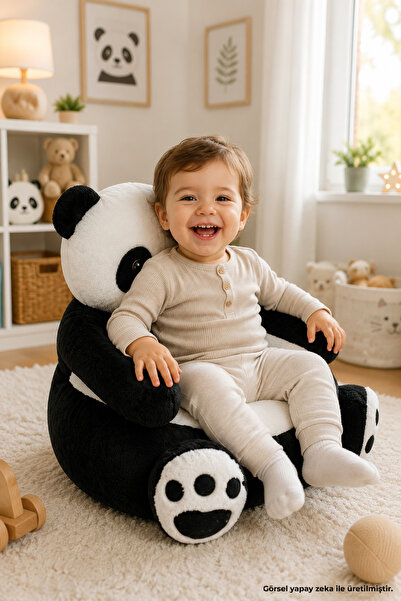 Pandamkee Panda Peluş Bebek Çocuk Koltuğu (%100 YERLİ)