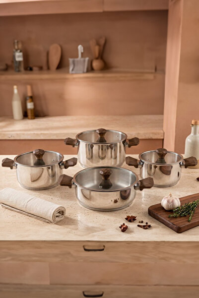 Zest Vera 8 Parça Set (Ahşap Kulp)