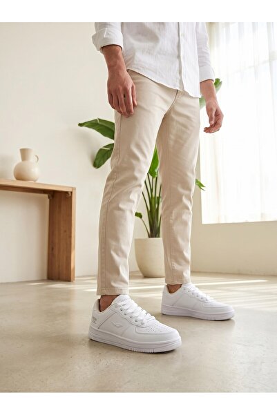 Lescon Zeplin 7 White Men's Sports Sneakers