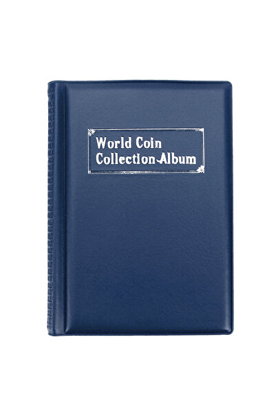 Choice Blue NICEYARD 120/60 Pockets Artificial PU Leather Coins Collection Al...