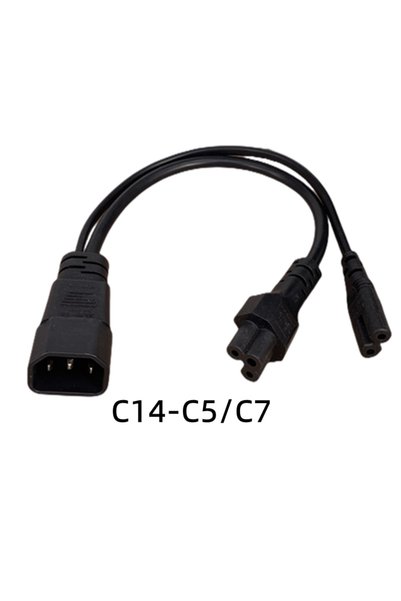 Choice Other C5-C7 IEC320 C14 C8 To 2X C7 C5 C13 Y Split AC Power Cord, IEC F...