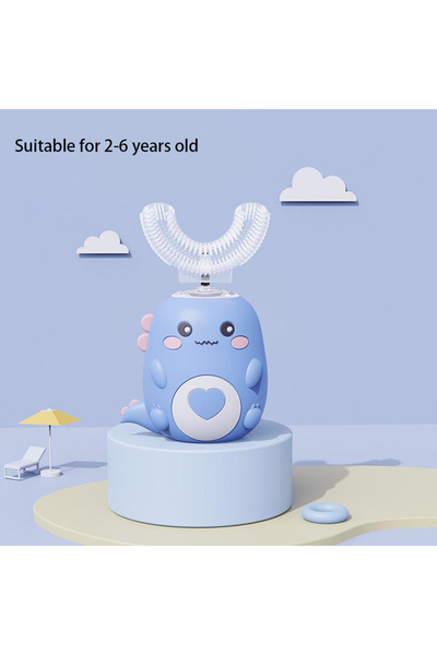 choice2 2-6 years old blue Children U-shaped Electric Toothbrush 360 Degrees ...