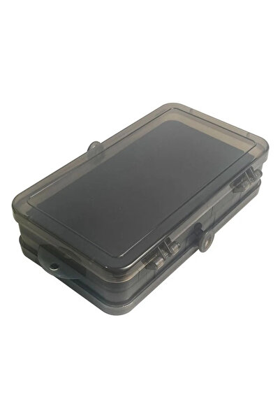 Choice gray-black Portable Double Sided Split Bait Box Crank Jig Head Hook Se...