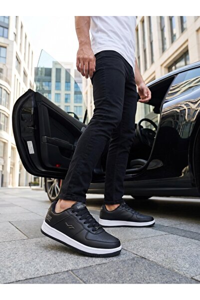 Lescon Zeplin 7 Black Men's Sports Sneakers