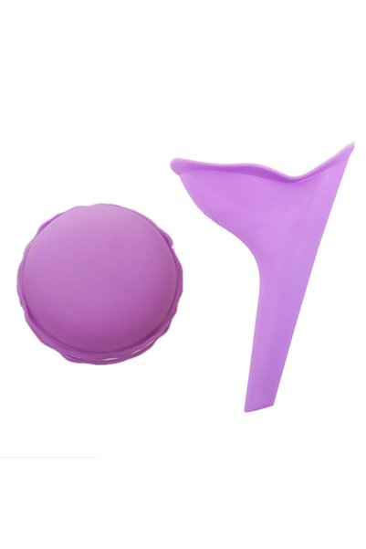 Choice purple BOX 1pc Portable Silicone Urinal for Women Outdoor Travel Campi...