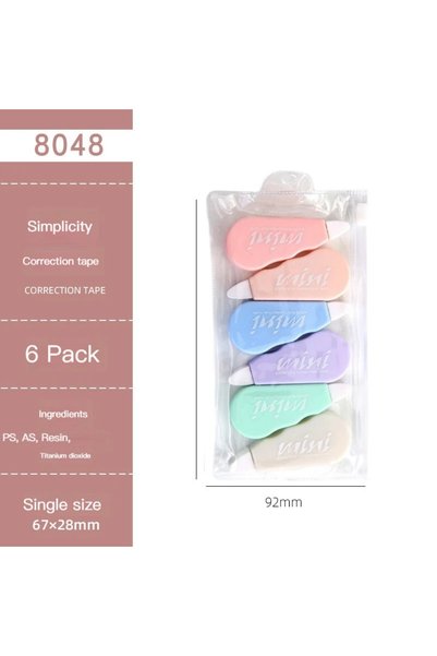 Choice style 3 6Pcs/pack Correction Tapes Promotional Gift South Korea Statio...