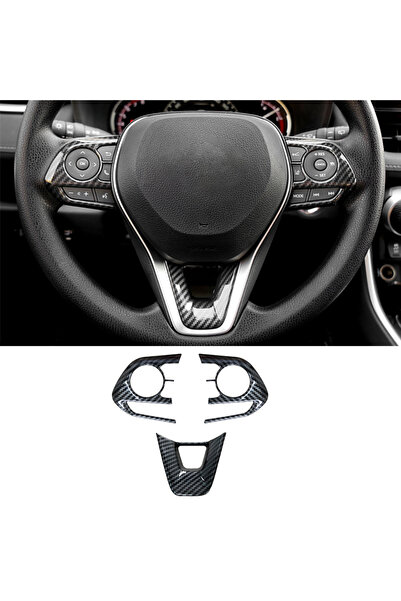 Choice Carbon fiber Car Steering Wheel Button Trim Cover Sticker For Toyota R...