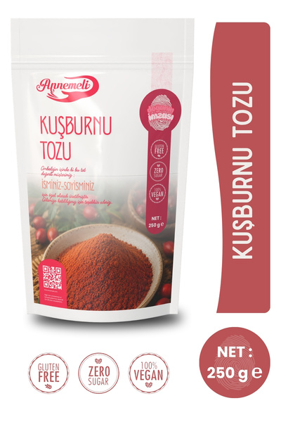 Annemeli 250 gr Kuşburnu Çekirdeği Tozu Yerli Doğal ( Kuşburnunun Tamamı Öğül...