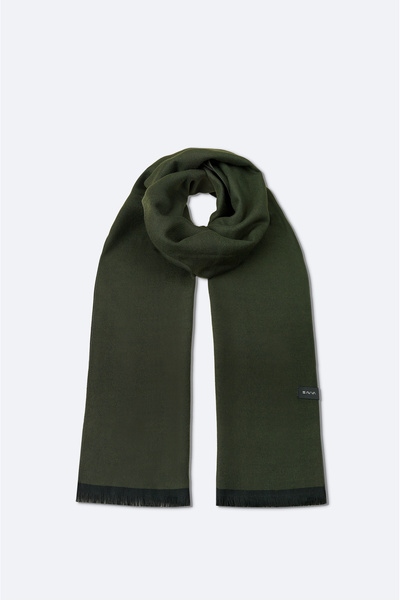 Avva Men's Green Tasseled Plain Shawl B009401
