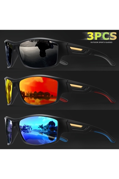 Choice 3PCS-3 1/3 Pack 2025 New Polarized Colorful Sunglasses for Men and Wom...
