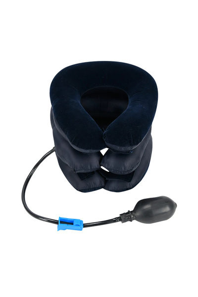 Choice1 Blue Inflatable Neck Stretcher Support Air Cervical Traction 3 Tubes ...