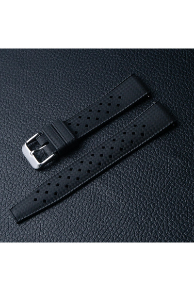 Choice 20mm black CLASSIC TROPICAL STYLE FKM WATCH STRAP 18mm 20mm 22mm Watch...