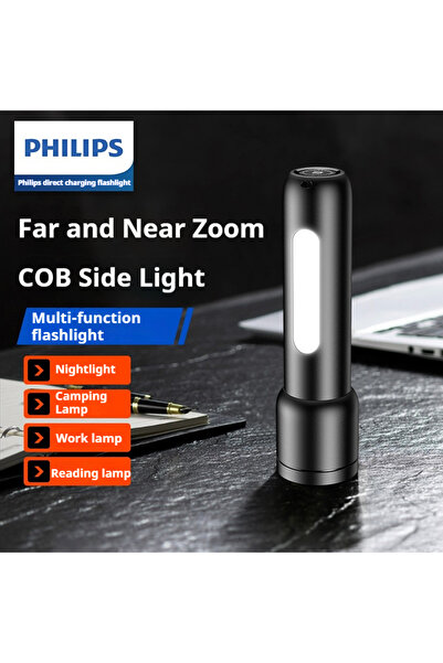 Choice Philips 1123 Philips SFL1123 Rechargeable Lamp Zoom Flashlight with Si...