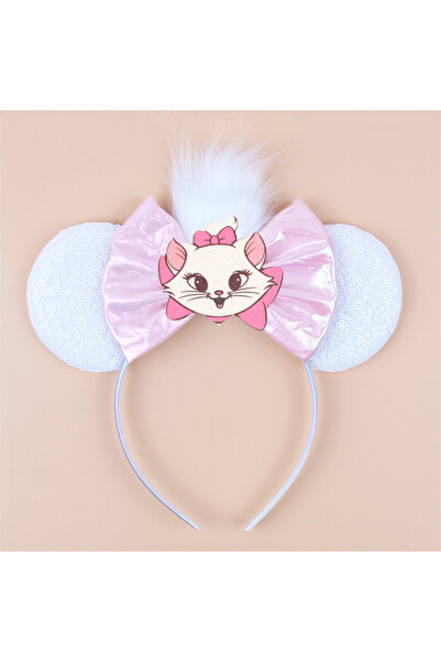 Choice1 Marie Cat 13 Disney Kawaii Marie Cat Headband Sequined Bow Headband F...