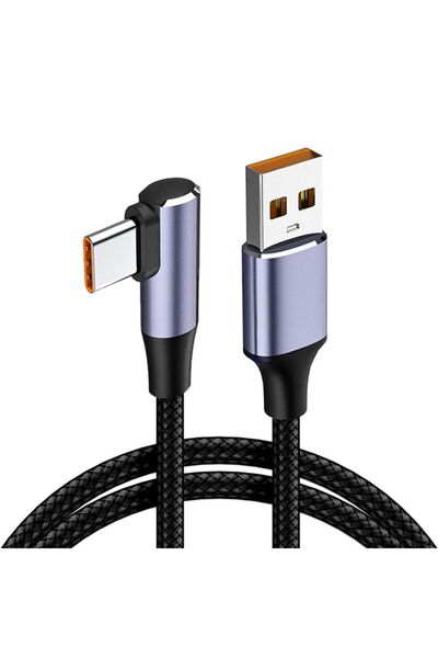 Choice 2m 90 Degree Quick Charge 4.0 Data Line PD 100W Fast Charging USB A to...