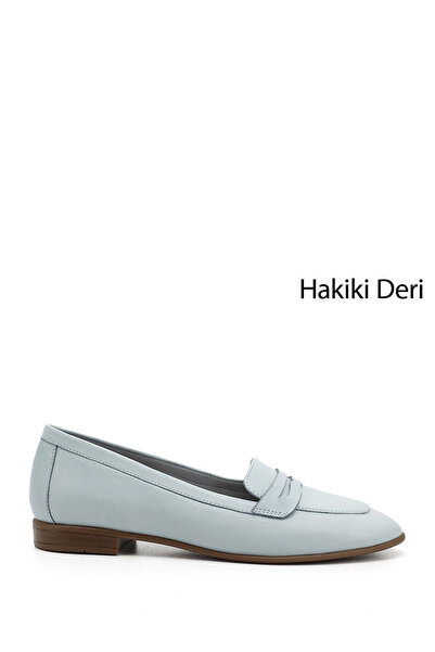 GÖNDERİ(R) Women/Girls Blue Antique Genuine Leather Ballerinas