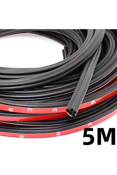 Choice1 5 meters 5/10mDouble Layer Car Door Rubber Seal Strips Seal Adhesive ...