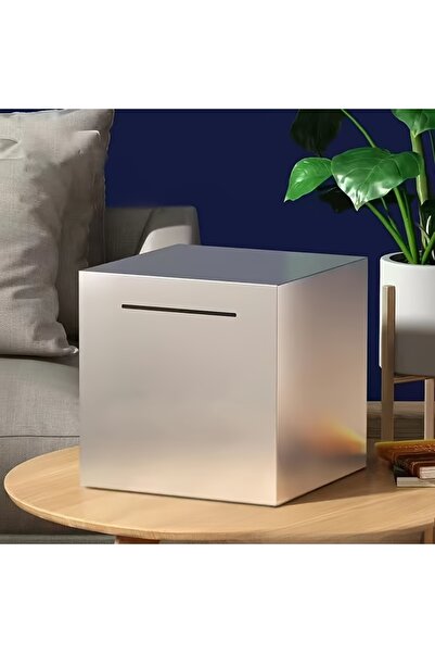 Choice Silver Stainless Steel Piggy Bank, a Student Internet Celebrity Saving...