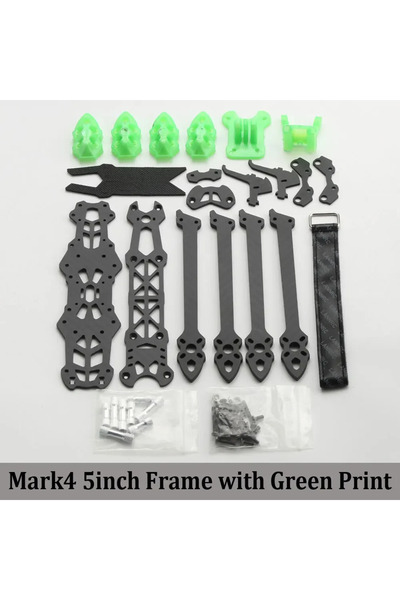 Choice5 with Green Print Mark4 5inch 225mm with 5mm Arm Quadcopter Frame 3K C...