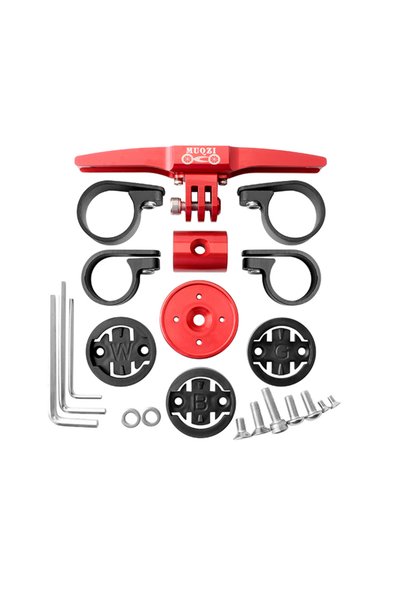 Choice Red MUQZI TT Handlebar Computer Mount Bike 22.2mm 25.4mm Rest Handleba...
