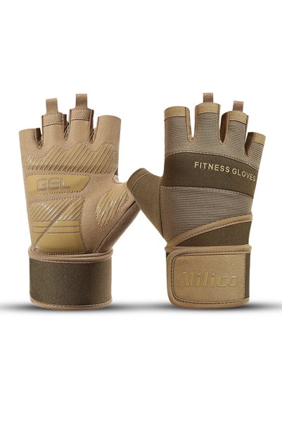 Choice4 L A0146-BN VILICO Sports Cycling Gloves Half Finger Men Women MTB Bik...