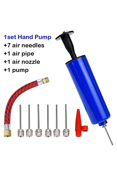Choice 10Pcs 1Set Portable Hand Air Balls Pump Inflator Inflatable Kit with N...