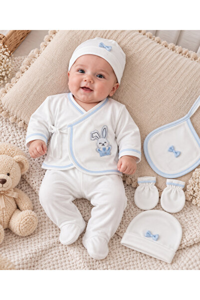 Petite Ponpon Baby 5 Piece Hospital Exit Set Baby Clothing Newborn