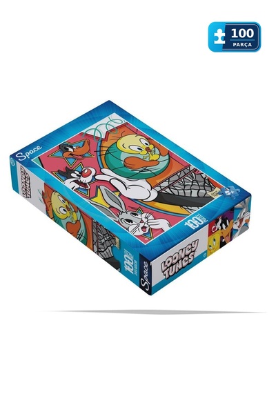 Space License Looney Tunes 100 Parça Puzzle