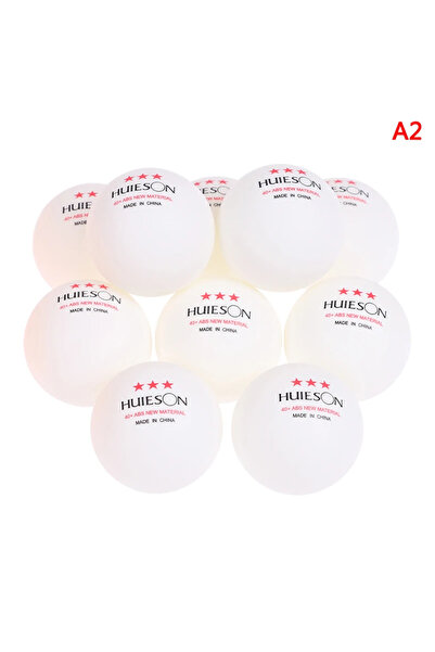 Choice WHITE 10pcs Table Tennis Ball 40+mm Diameter 2.8g 3 Star ABS Plastic P...