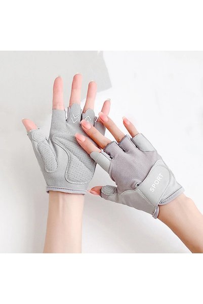 Choice5 S Light Grey Workout Gloves with Excellent Grip Lightweight Gym Glove...