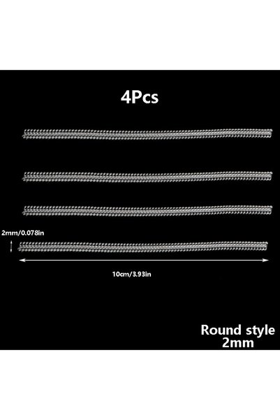 Choice 2mmRound 4 Pcs Ring Size Adjuster Reducer Tools Spiral Spring Based Ri...