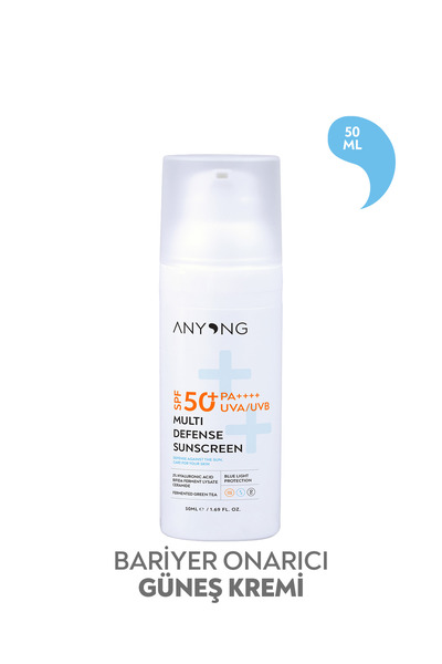 Anyong Nemlendirici ve Onarıcı Güneş Kremi – SPF 50+ - Yüz İçin - Yeni Nesil ...