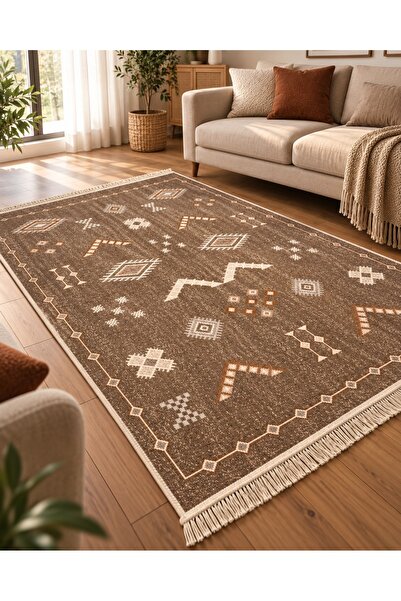 Safir Kilim Pamuklu Çift Taraflı 1. Kalite Dokuma Kilim (Makinede Yıkanabilir)