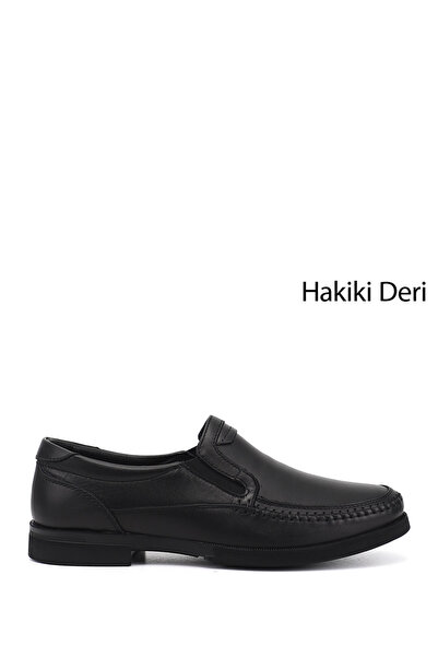 GÖNDERİ(R) Men's Black Genuine Leather Classic Shoes