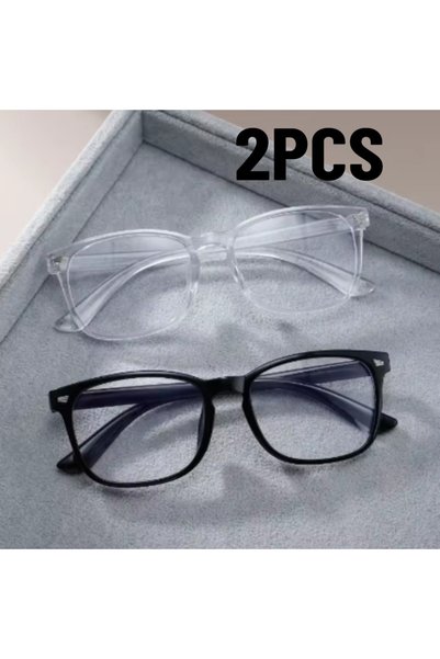 Choice 2PCS BT 2 Pairs Classic Square Men's and Women's Fashionable Anti Blue...