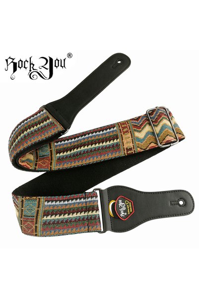 Choice حزام جيتار جديد من القطن عالي الجودة من Rock you 1، حزام جيتار صوتي، ح...