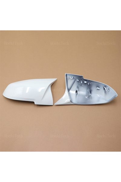 Choice White White Rearview Mirror Cap Wing Side Mirror Cover For BMW 1 2 3 3...
