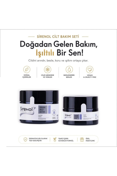 Sirenol Organik Hamile Bakım Seti 50 mL / 15 mL