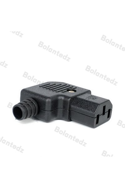 Choice Female Black Elbow IEC320 C13 C14 Power Cord Wiring Power Plug Assembl...