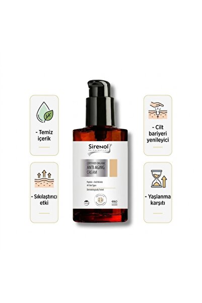 Sirenol Organik Sertifikalı Anti Aging Yüz Kremi 50 mL