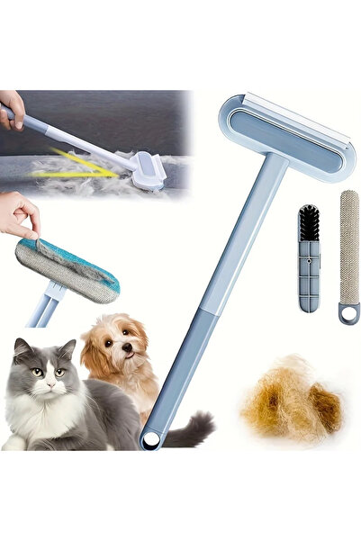 Choice 4-in-1 4-in-1 Long Handled Pet Hair Removal Brush with Adjustable Leng...