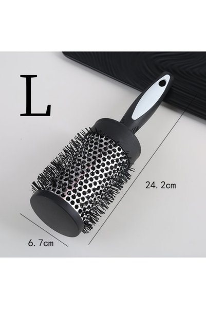 Choice L Round Curling Roller Comb Hair Styling Nylon Brush Thermal Aluminum ...